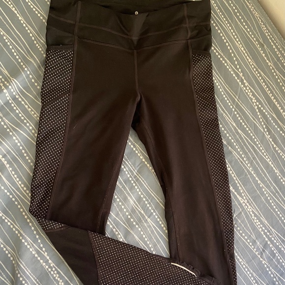 Athleta leggings small black/dots - Picture 4 of 6